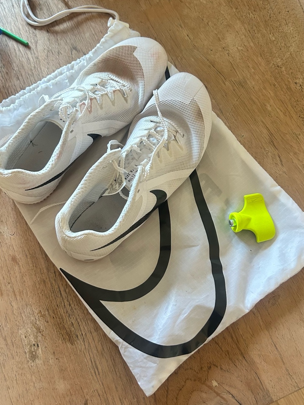 Nike White Track Spikes Athletic Shoes